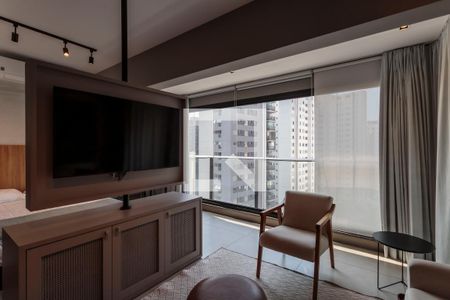 Sala/Quarto de kitnet/studio para alugar com 1 quarto, 40m² em Vila Nova Conceição, São Paulo