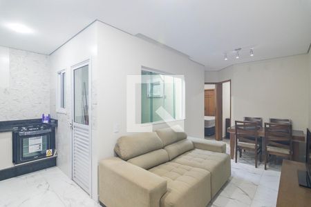 Sala de apartamento para alugar com 2 quartos, 55m² em Vila Curuçá, Santo André