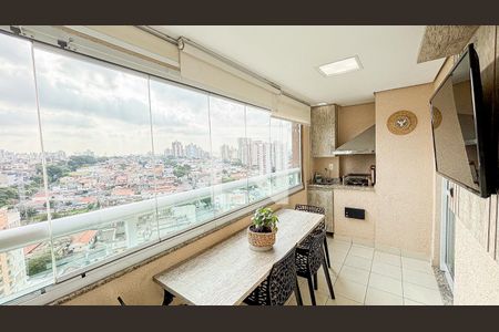 Varanda Sala - Sala de Jantar de apartamento à venda com 3 quartos, 78m² em Campestre, Santo André