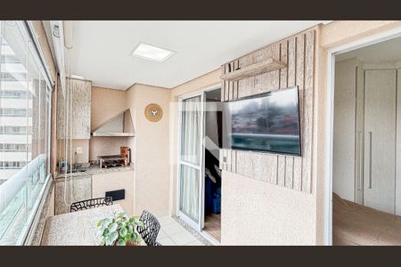 Varanda Sala - Sala de Jantar de apartamento à venda com 3 quartos, 78m² em Campestre, Santo André