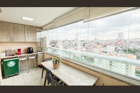 Varanda Sala - Sala de Jantar de apartamento à venda com 3 quartos, 78m² em Campestre, Santo André