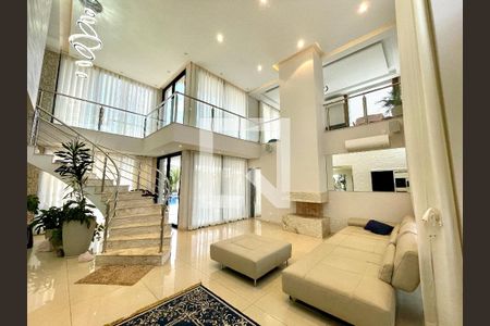 Sala de casa de condomínio à venda com 4 quartos, 600m² em Marco Leite, Jundiaí