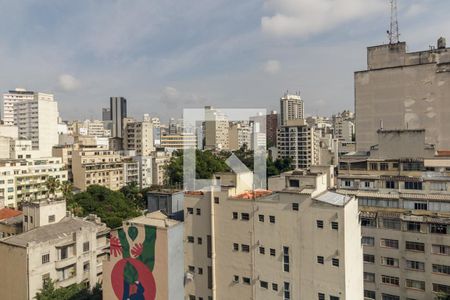 Vista da Sala de apartamento à venda com 1 quarto, 27m² em Vila Buarque, São Paulo