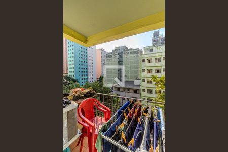 Varanda de apartamento à venda com 1 quarto, 45m² em Vila Buarque, São Paulo