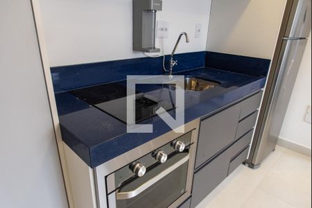 Sala e cozinha de apartamento à venda com 1 quarto, 34m² em Vila Mariana, São Paulo