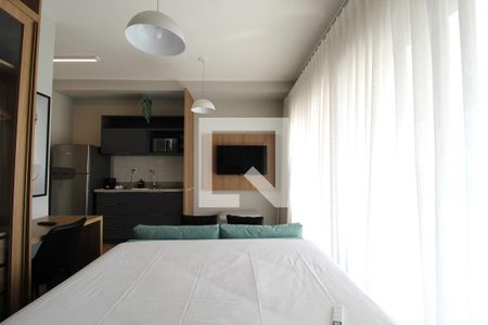 Sala/Quarto de kitnet/studio para alugar com 1 quarto, 35m² em Indianópolis, São Paulo