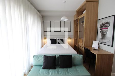 Sala/Quarto de kitnet/studio para alugar com 1 quarto, 35m² em Indianópolis, São Paulo