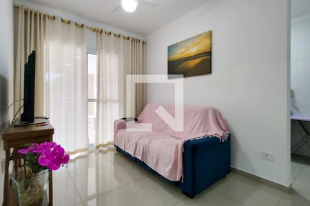 Sala de apartamento para alugar com 3 quartos, 96m² em Canto do Forte, Praia Grande