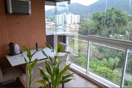 Varanda da Sala de apartamento à venda com 3 quartos, 80m² em Taquara, Rio de Janeiro