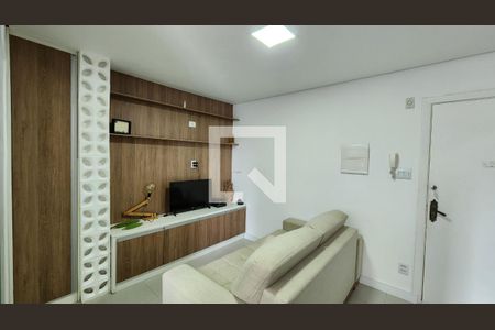 Sala de apartamento para alugar com 1 quarto, 32m² em Aparecida, Santos