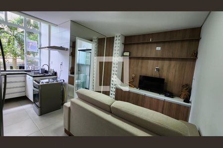 Sala de apartamento para alugar com 1 quarto, 32m² em Aparecida, Santos