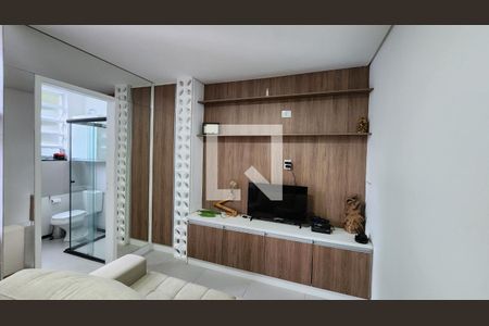 Detalhe Sala de apartamento para alugar com 1 quarto, 32m² em Aparecida, Santos