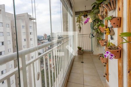 Varanda da sala  de apartamento à venda com 2 quartos, 78m² em Centro, Diadema