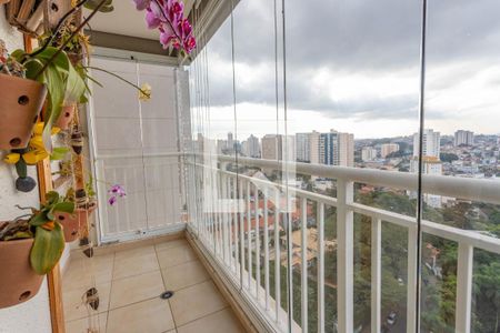 Varanda da sala  de apartamento à venda com 2 quartos, 78m² em Centro, Diadema