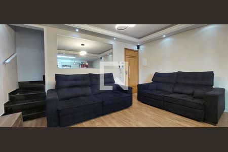 Sala de apartamento à venda com 3 quartos, 150m² em Vila Valparaíso, Santo André