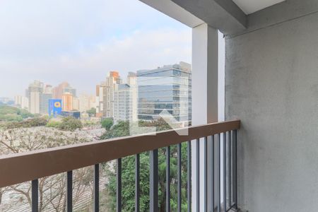 Varanda da Sala de kitnet/studio para alugar com 1 quarto, 28m² em Brooklin Paulista, São Paulo