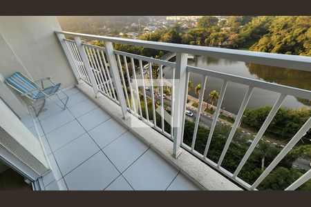 Varanda da Sala de apartamento para alugar com 3 quartos, 60m² em Morro Nova Cintra, Santos