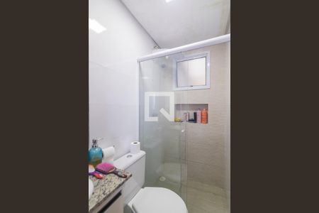 Banheiro da Suíte de apartamento à venda com 2 quartos, 60m² em Jardim Ana Maria, Santo André