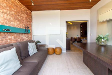 Varanda da Sala de apartamento à venda com 3 quartos, 132m² em Jardim America, Belo Horizonte