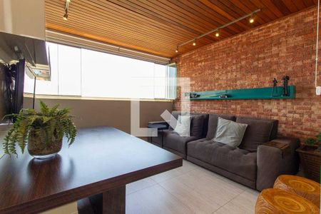 Varanda da Sala de apartamento à venda com 3 quartos, 132m² em Jardim America, Belo Horizonte