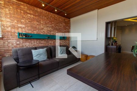 Varanda da Sala de apartamento à venda com 3 quartos, 132m² em Jardim America, Belo Horizonte