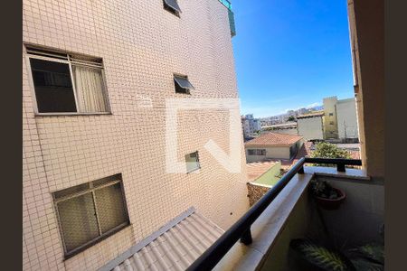 Varanda da Sala de apartamento à venda com 3 quartos, 78m² em Eldorado, Contagem