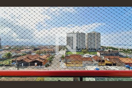 VISTA DA SALA de apartamento para alugar com 1 quarto, 45m² em Maracanã, Praia Grande