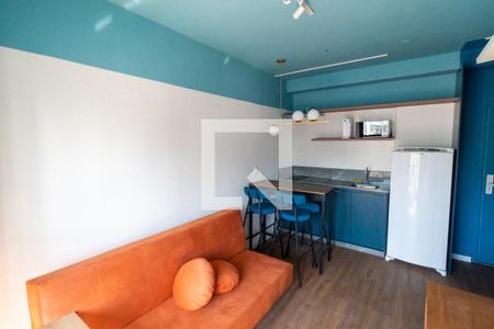 Sala/Cozinha de apartamento para alugar com 1 quarto, 29m² em São Judas, São Paulo