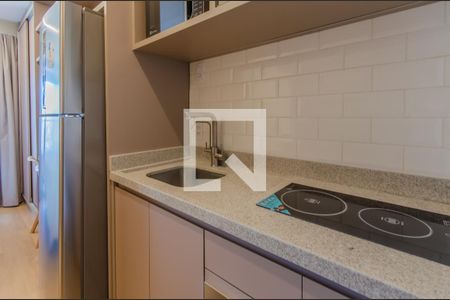 Cozinha de kitnet/studio para alugar com 1 quarto, 22m² em Vila Mariana, São Paulo