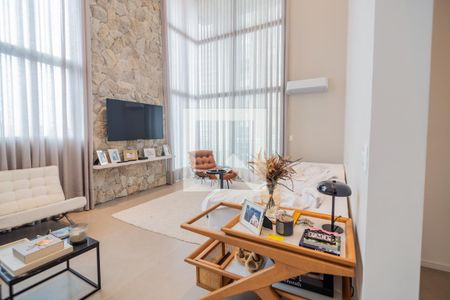 Sala de Estar de apartamento à venda com 3 quartos, 186m² em Cidade São Francisco, São Paulo