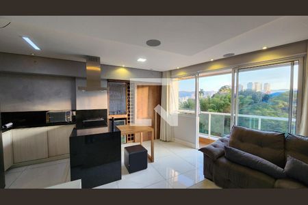 Sala/Cozinha de apartamento à venda com 1 quarto, 57m² em Vila Argos Velha, Jundiaí