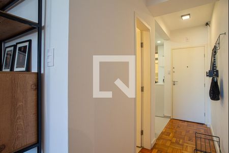 Sala/Quarto - Corredor de entrada de kitnet/studio à venda com 1 quarto, 39m² em Bela Vista, São Paulo