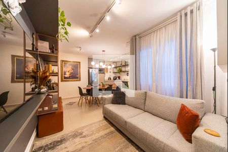 Sala de apartamento à venda com 2 quartos, 63m² em Vila Gilda, Santo André