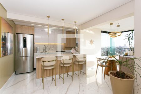 Cozinha de apartamento à venda com 1 quarto, 68m² em Vila Gomes Cardim, São Paulo