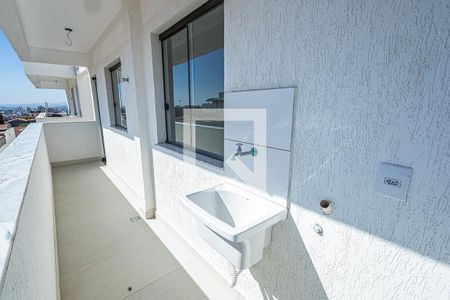 Varanda / area de serviço de apartamento à venda com 2 quartos, 60m² em Jardim Leblon, Belo Horizonte