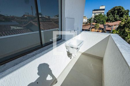 Varanda / area de serviço de apartamento à venda com 2 quartos, 60m² em Jardim Leblon, Belo Horizonte