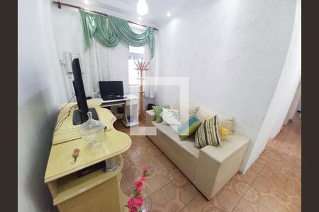 Sala de apartamento para alugar com 1 quarto, 45m² em Centro, São Vicente