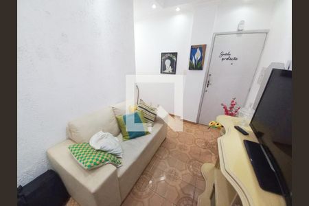 Sala de apartamento para alugar com 1 quarto, 45m² em Centro, São Vicente