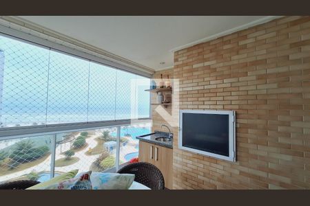 Varanda Gourmet de apartamento para alugar com 2 quartos, 70m² em Nova Mirim, Praia Grande