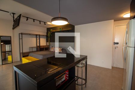 Cozinha de apartamento à venda com 1 quarto, 37m² em Vila Gomes, São Paulo