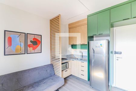 Sala de apartamento à venda com 1 quarto, 28m² em Chácara Santo Antônio (zona Sul), São Paulo