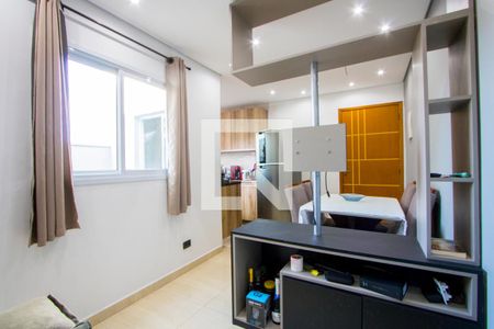 Sala de apartamento à venda com 2 quartos, 86m² em Jardim Silvana, Santo André