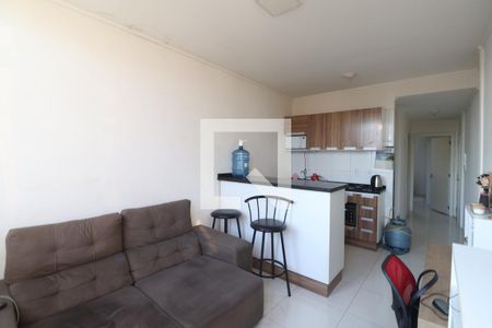 Sala/Cozinha de apartamento à venda com 1 quarto, 38m² em Niterói, Canoas