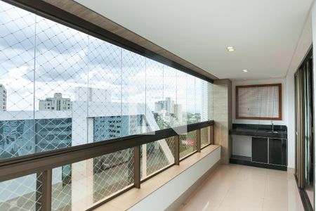 Varanda da Sala de apartamento à venda com 4 quartos, 158m² em Vila da Serra, Nova Lima