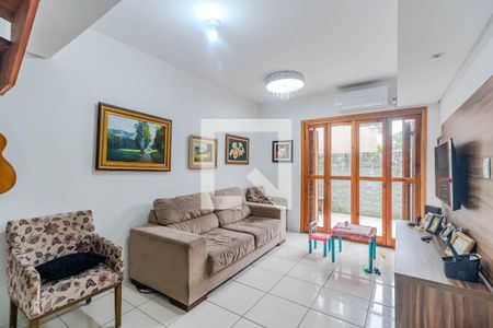 Sala de casa de condomínio à venda com 3 quartos, 118m² em Cristal, Porto Alegre