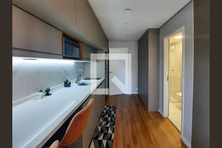 Cozinha de apartamento à venda com 1 quarto, 24m² em Vila Olímpia, São Paulo