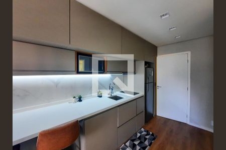 Cozinha de apartamento à venda com 1 quarto, 24m² em Vila Olímpia, São Paulo