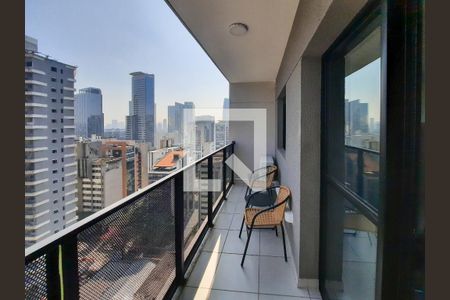 Varanda de apartamento à venda com 1 quarto, 32m² em Vila Olímpia, São Paulo