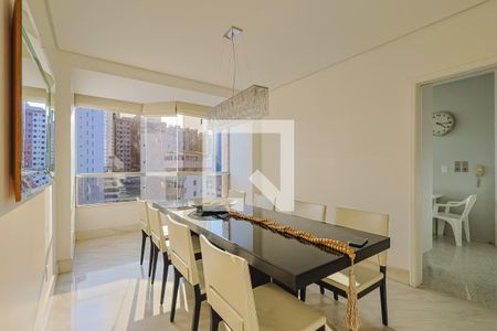 Sala de jantar de apartamento à venda com 4 quartos, 190m² em Lourdes, Belo Horizonte