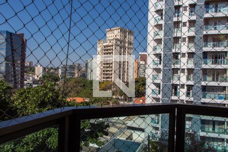 VISTA DA SACADA de apartamento à venda com 3 quartos, 106m² em Cambuí, Campinas